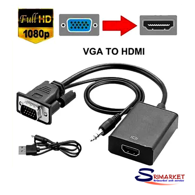 VGA To HDMI Converter With Audio VGA To HDMI Converter With Audio