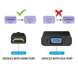 HDMI TO VGA CONVERTOR WITH AUDIO CABLE