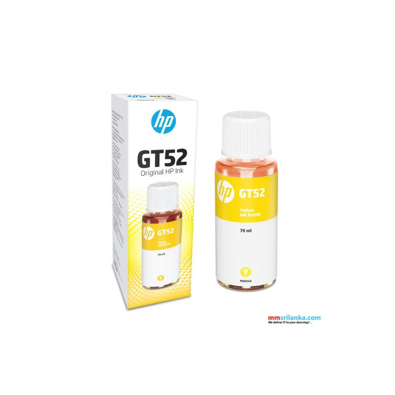 HP GT52 Yellow Original Ink Bottle HP GT52 Yellow Original Ink Bottle